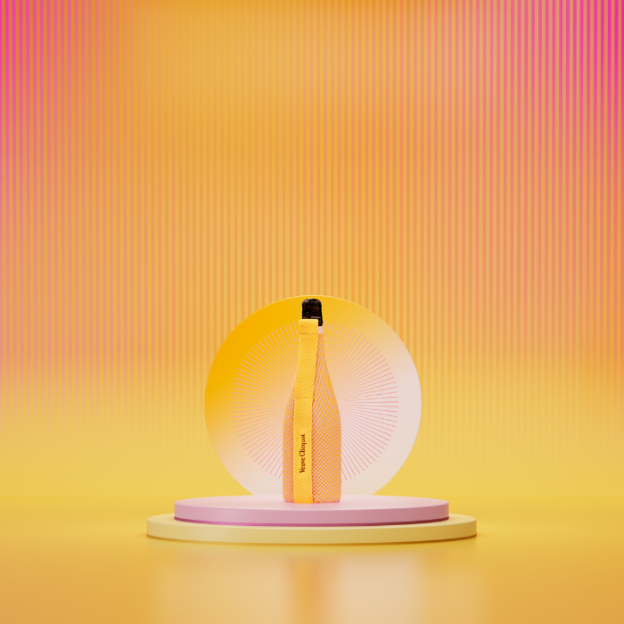 Veuve Clicquot Rosé Brut Ice Jacket, Champagne, Frankreich