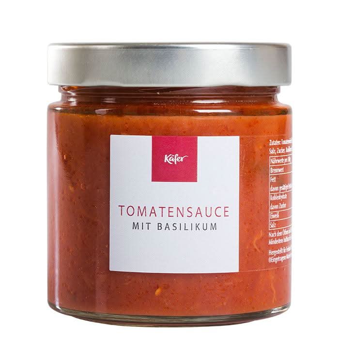 Tomatensauce mit Basilikum
