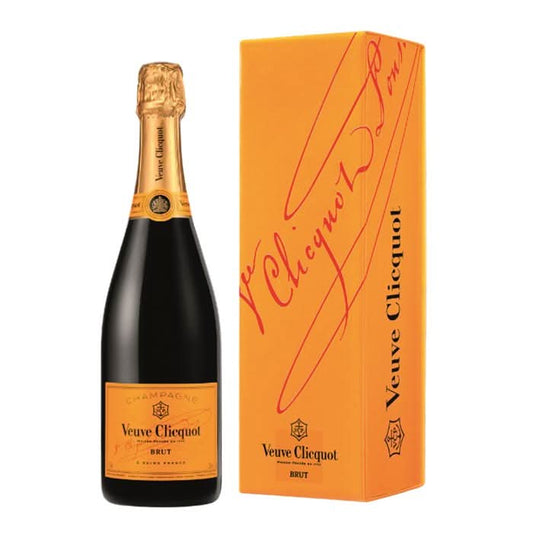Veuve Clicquot Brut in Geschenkbox, Champagne, Frankreich