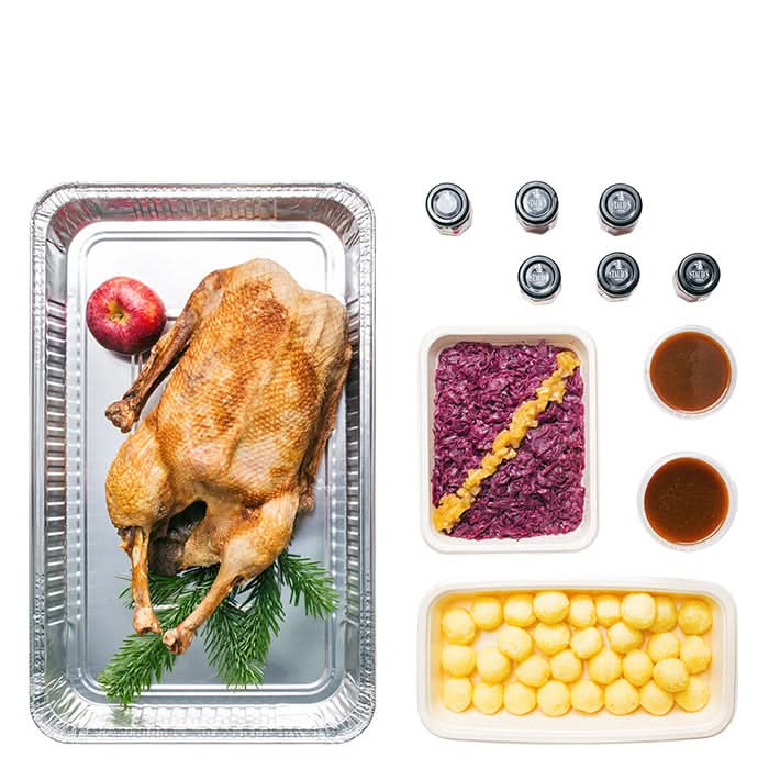 Ganze Hafermastgans (für ca. 5 Personen)