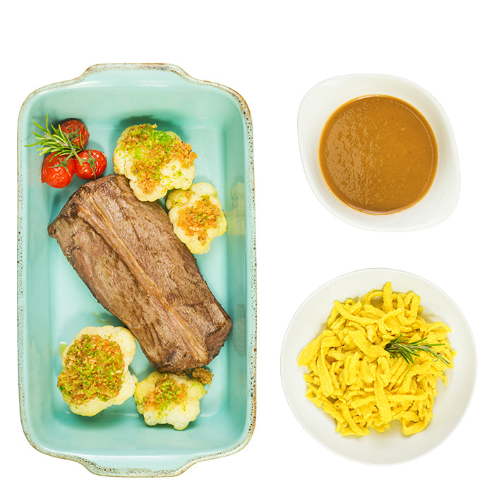 Rehrücken am Knochen