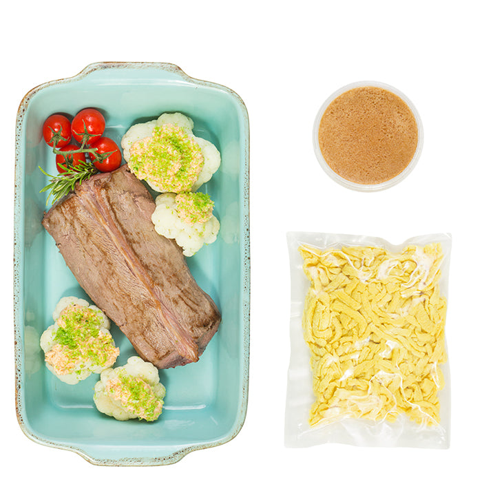 Rehrücken am Knochen