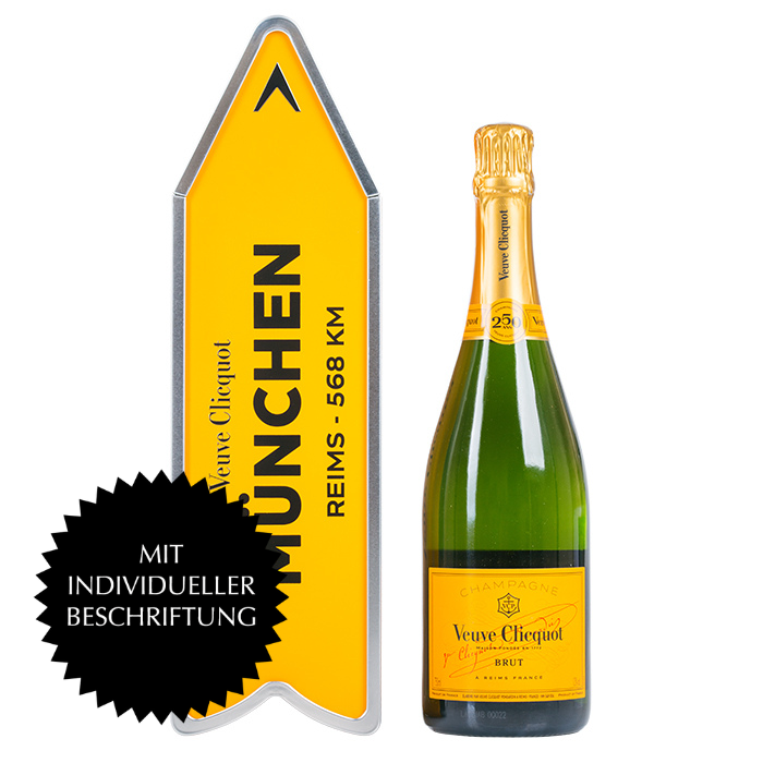 Veuve Clicquot Brut Arrow Personalisierbar, Champagne, Frankreich
