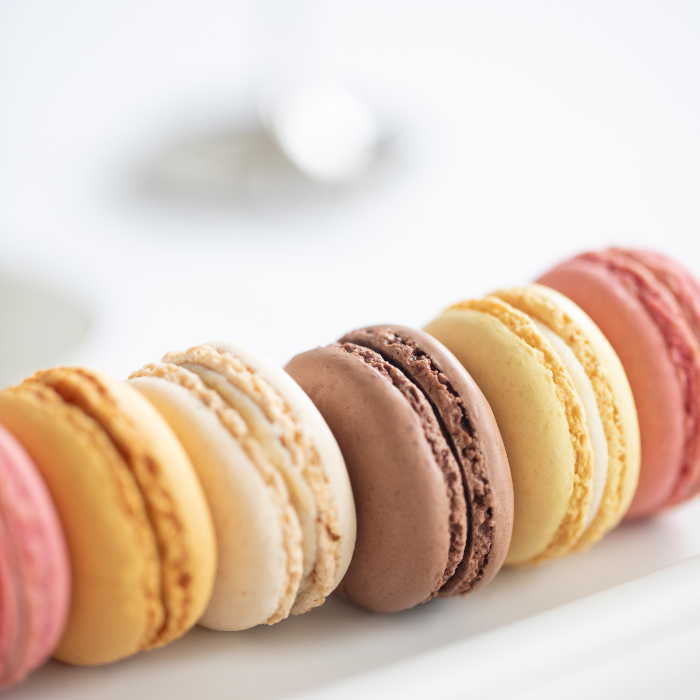 Macarons, verschiedene Sorten