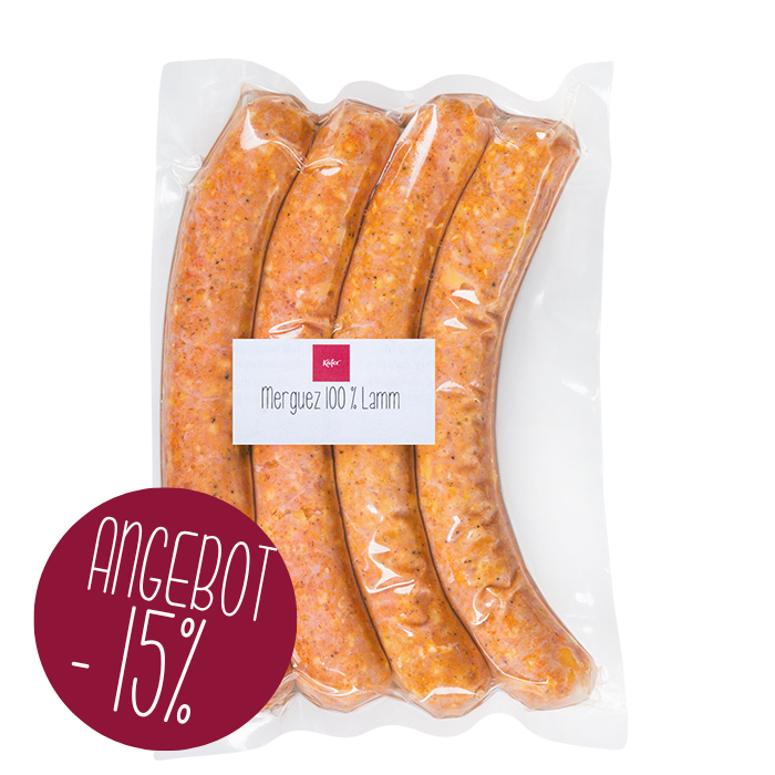 Merguez 100% Lamm, hausgemacht