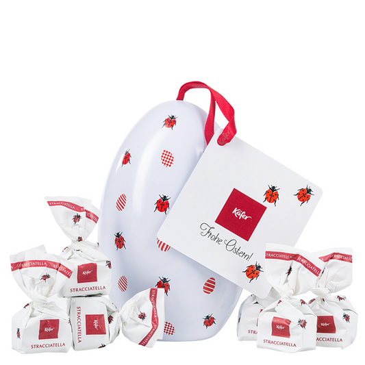 Metall Osterei mit Tartufi