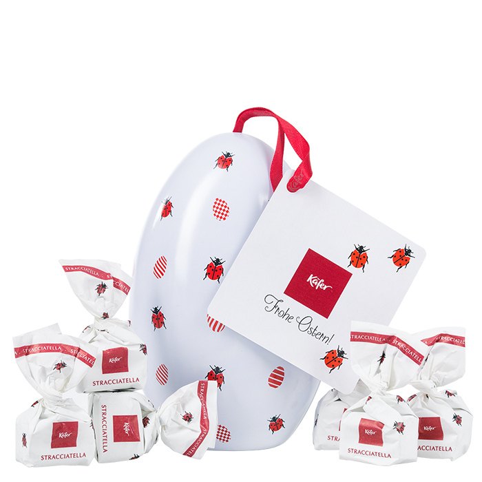 Metall Osterei mit Tartufi