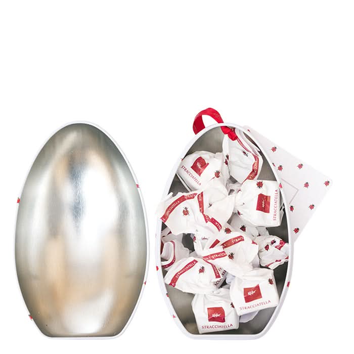 Metall Osterei mit Tartufi