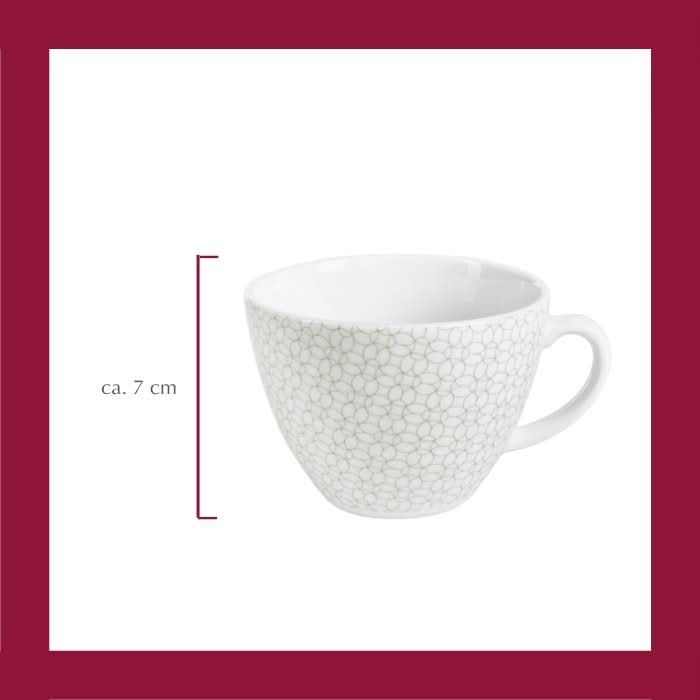 Set Green Beetle Cappuccino Tasse mit Untertasse -