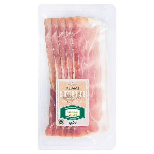 Südtiroler Speck, geschnitten