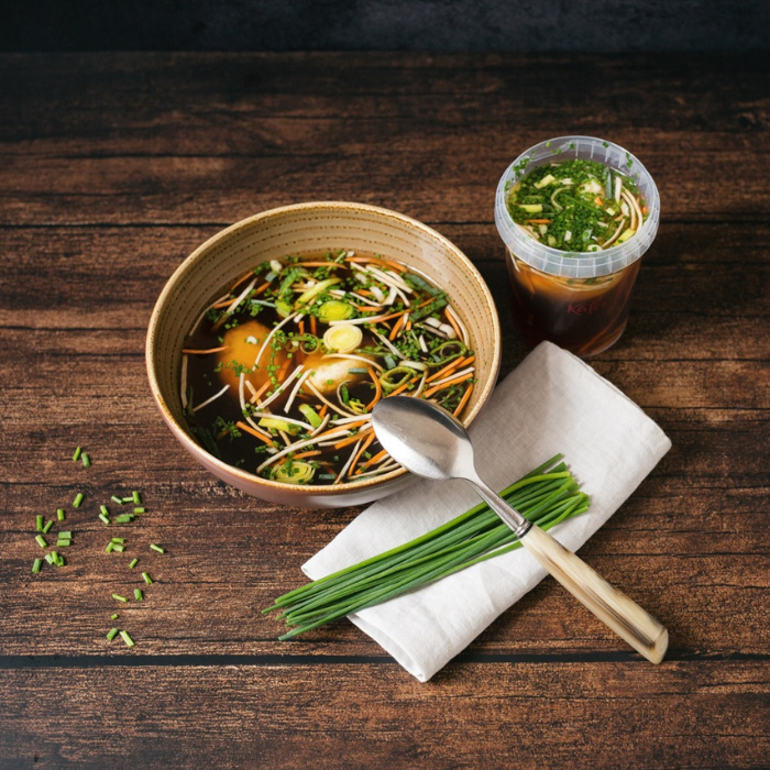 Klare Grießnockerlsuppe