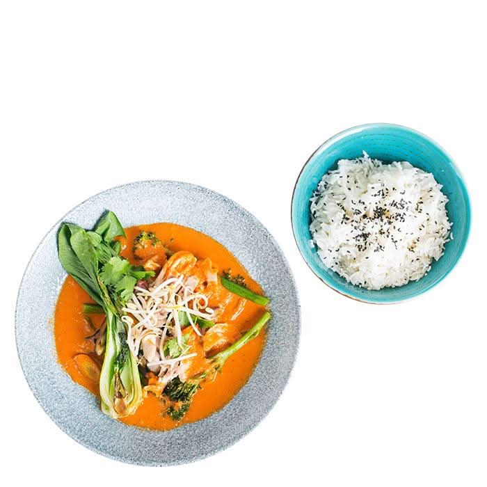 Rotes Hühnchen Curry