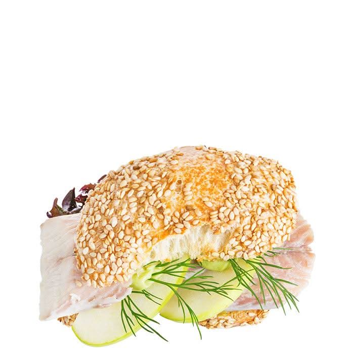 Geräucherter Aal Minisemmel