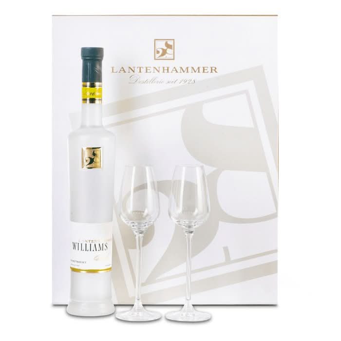 Williamsbrand mit 2 Gläsern -
