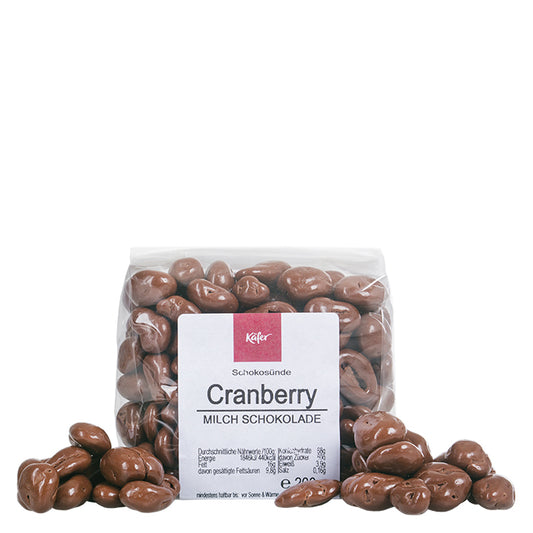 Cranberry in Milchschokolade