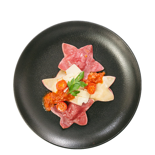 Sternravioli mit Capresefüllung