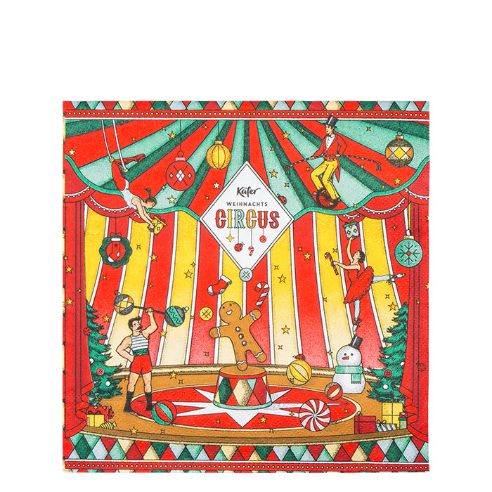 Servietten "Weihnachtszirkus", 20 Stück