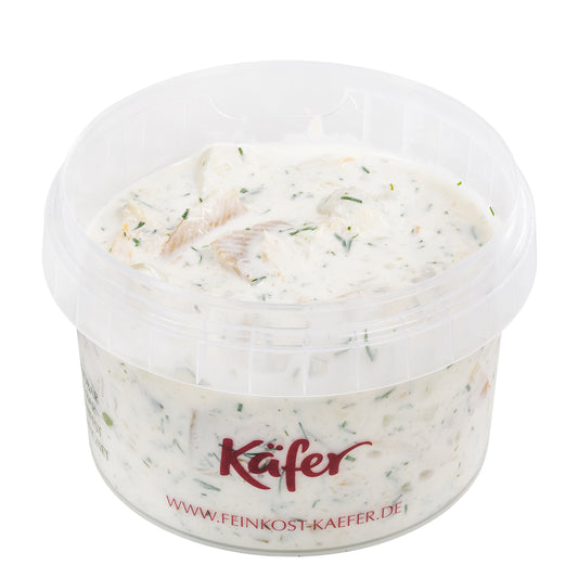 Forellensalat mit Äpfeln