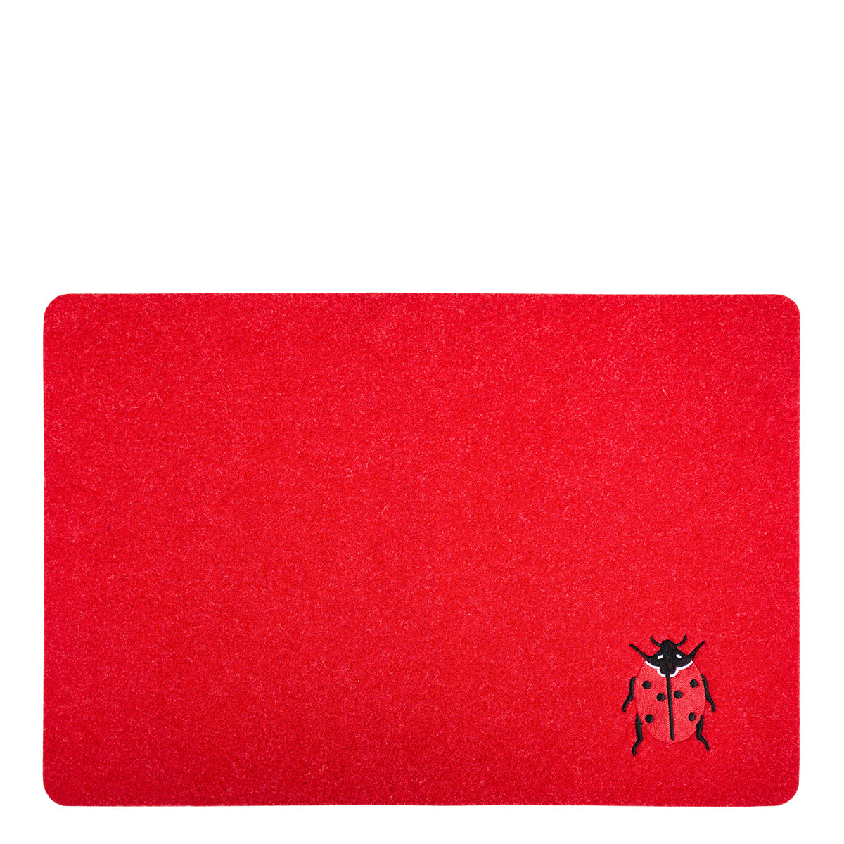 Tischset aus Filz, rot