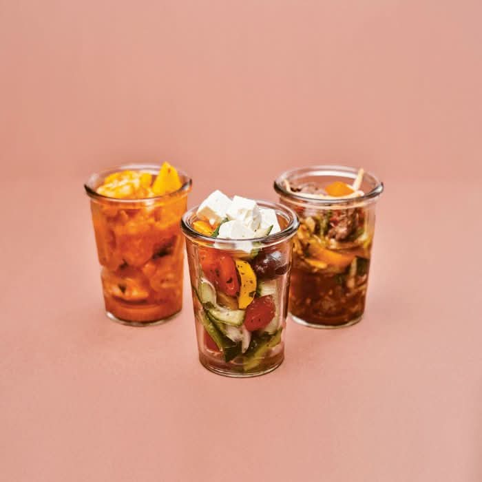 Black Tiger - Garnelen Salat mit Mango und Papaya - Feinkost Catering