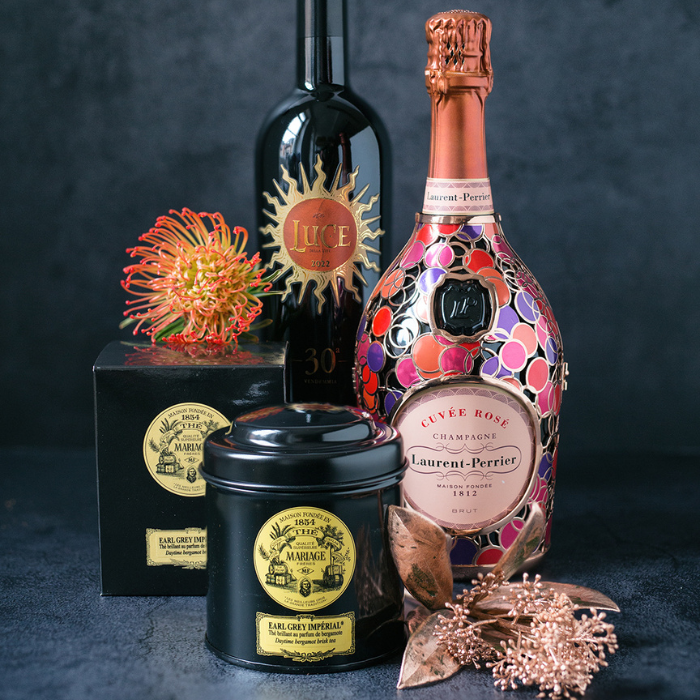 Laurent-Perrier Rosé Brut, Bulles Edition, Champagne, Frankreich