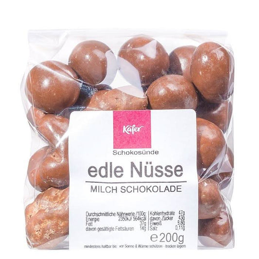 Edle Nüsse, Milchschokolade