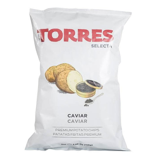 Kartoffelchips mit Kaviar