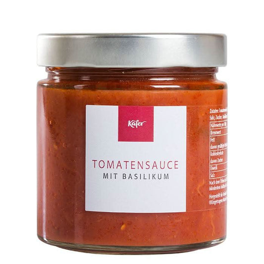 Tomatensauce mit Basilikum