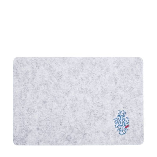 Tischset aus Filz, hellgrau -