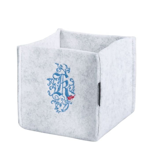 Brotkorb aus Filz, hellgrau -