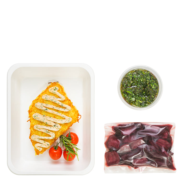 Donauzander in Kartoffelkruste