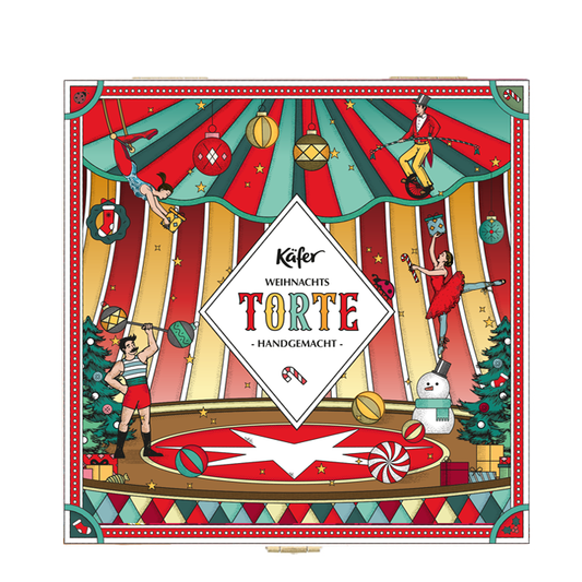 Weihnachtstorte in der Holzbox