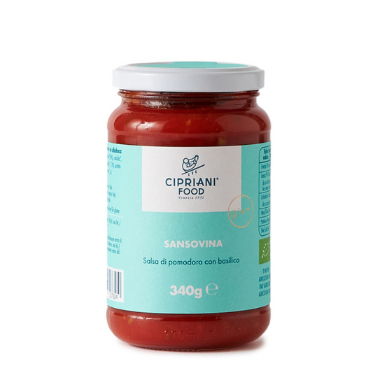 Bio Sansovina Tomatensauce mit Basilikum