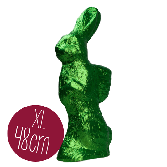 Osterhase mit Korb, Vollmilch, versch. Farben