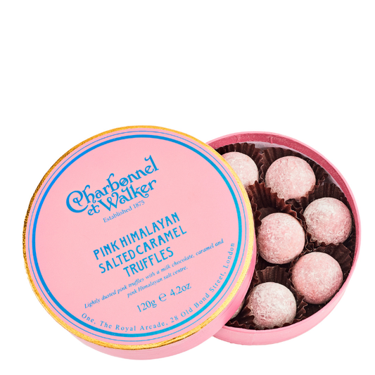 Pink Himalayan Salted Caramel Truffles