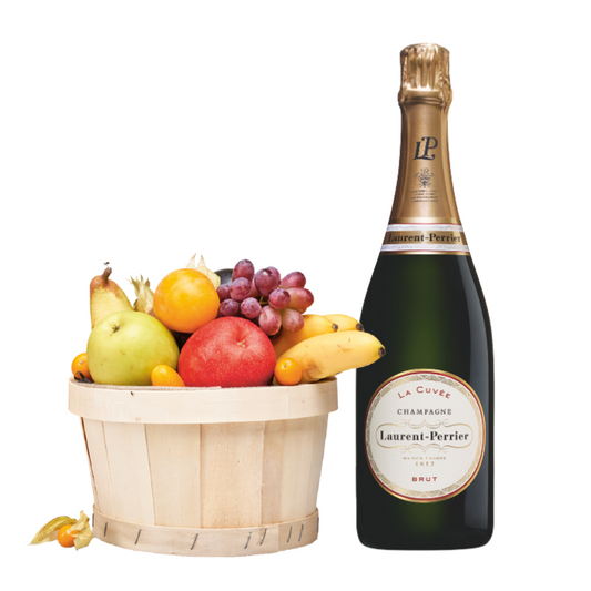 Obstkorb klein mit Laurent-Perrier La Cuvée