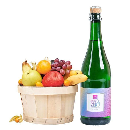 Obstkorb gross mit Cuvée Zero