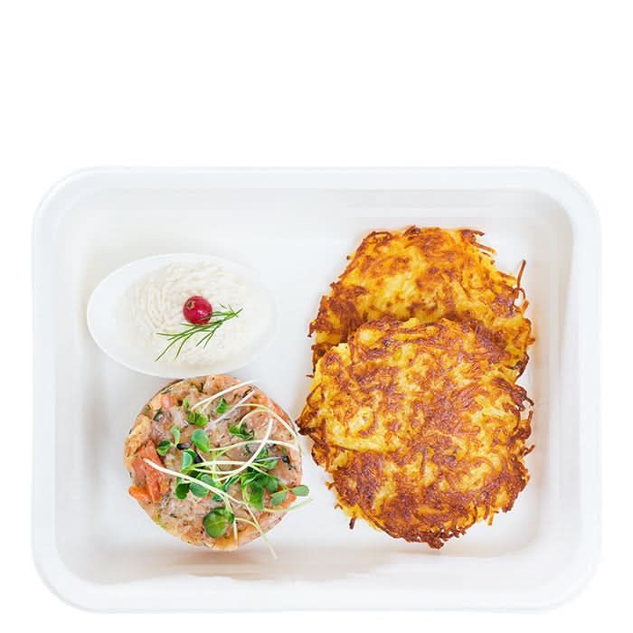 Tatar vom Käfer Räucherlachs