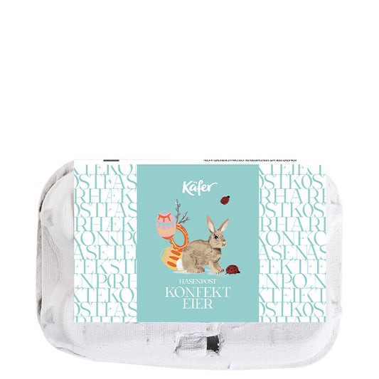 Hasenpost im Eierkarton