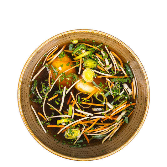 Klare Grießnockerlsuppe