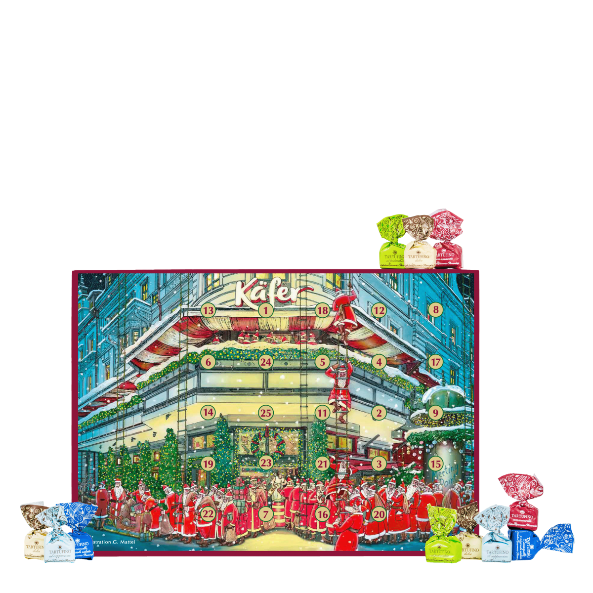 Käfer Adventskalender mit Tartufi