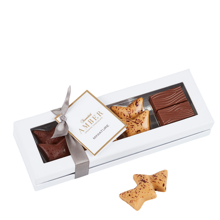 Bio Amber, Mini Geschenkbox mit 8 Pralinen