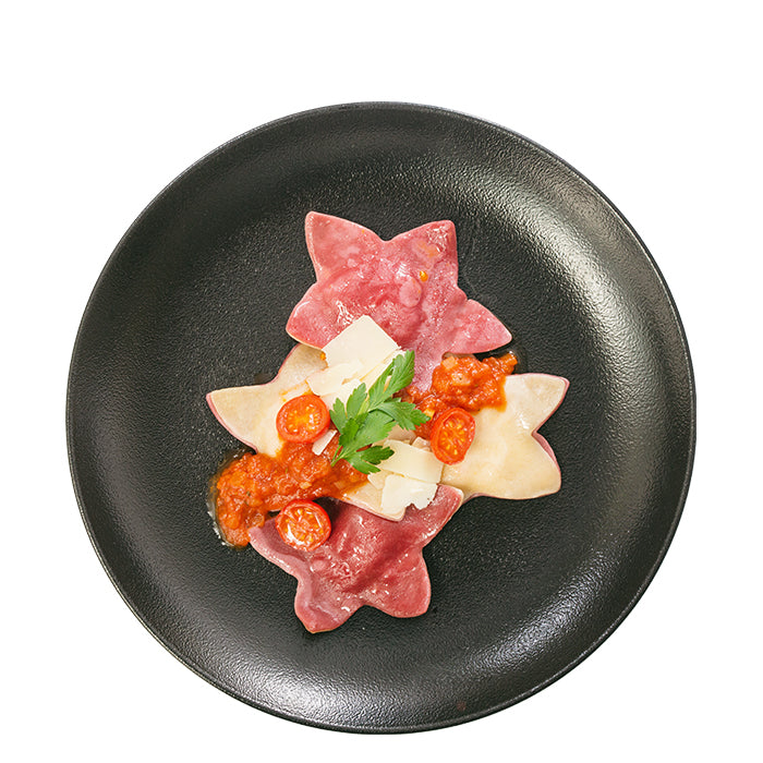 Sternravioli mit Capresefüllung