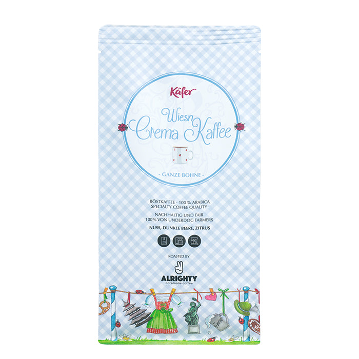 Wiesn Crema Kaffee, ganze Bohne
