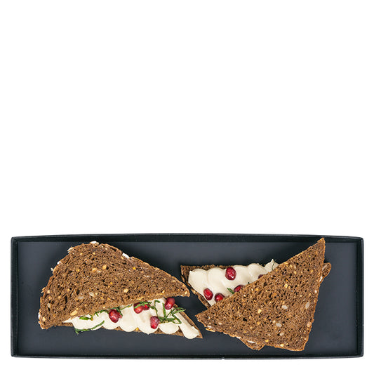 Hummus Granatapfel Pausenbrot