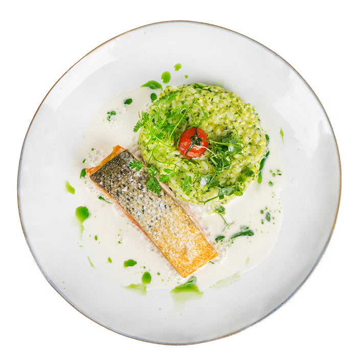 Gebratenes Lachsfilet