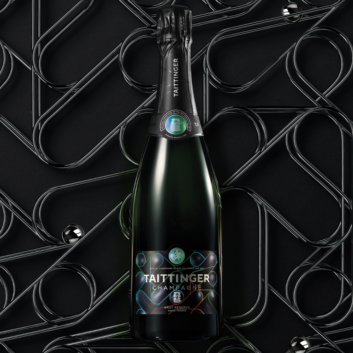 Taittinger Brut Reserve Limited Edition FIFA Champagner