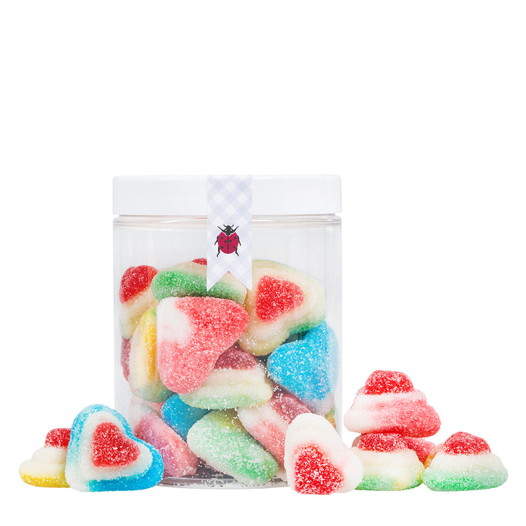 Herzen Fruchtgummis, bayerisch