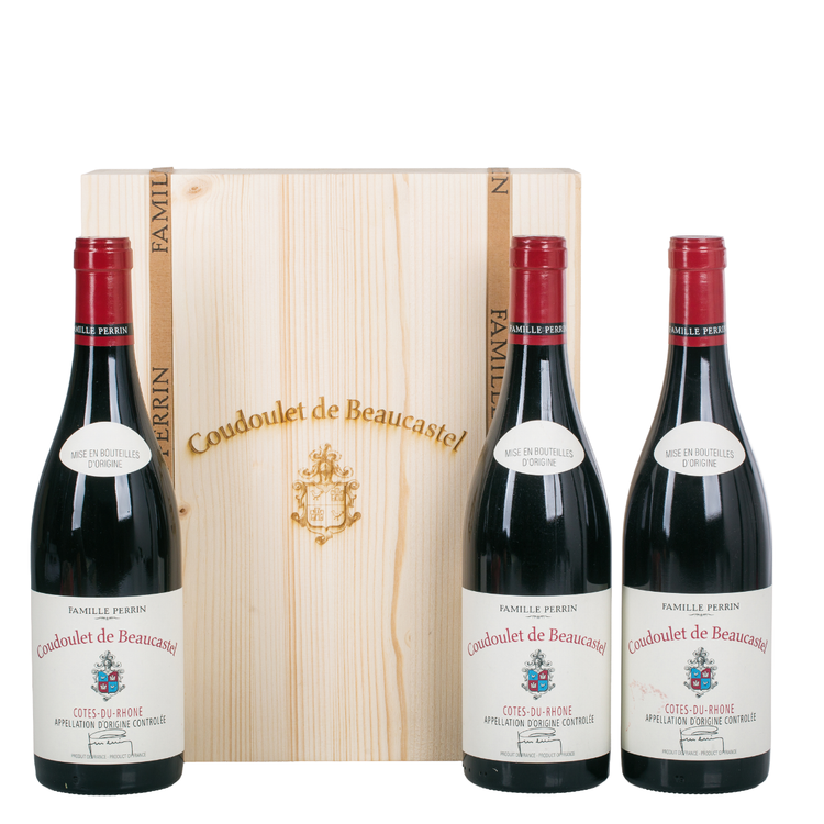 Coudoulet de Beaucastel Trio-Set, Rhone, Frankreich