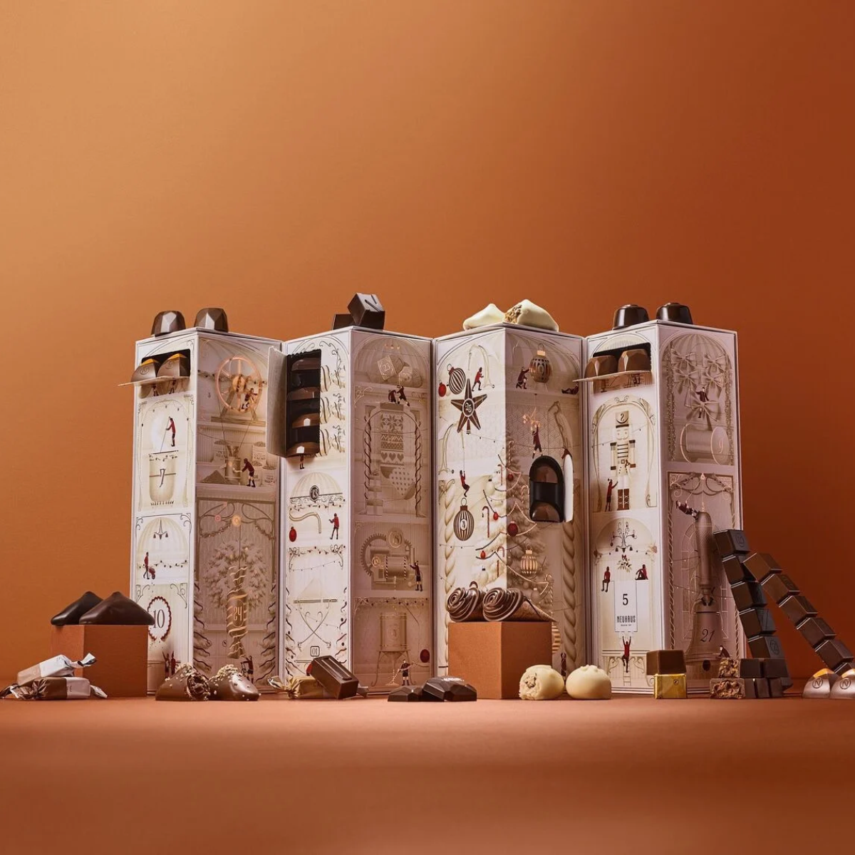 Adventskalender zum Teilen, 74 Stück, alkoholfrei